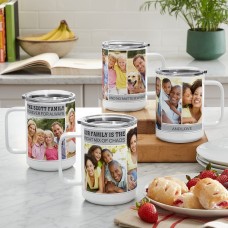 Taza térmica con foto de 15 oz "Recuerdos compartidos"