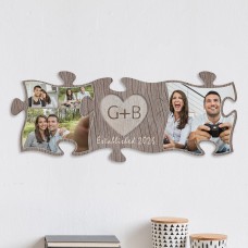 Juego de minipuzzles fotográficos "Carved In Love"