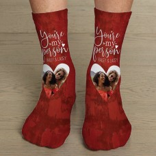 Calcetines con foto "Eres mi persona"
