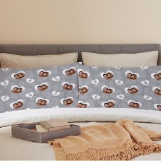 Funda de almohada con foto "Te amo por todos lados"