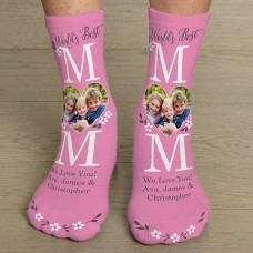 Calcetines con la foto de la mejor mamá del mundo