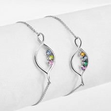 Pulsera con piedra natal Abrazo eterno