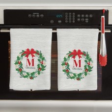 Toalla de cocina con forma de corona festiva