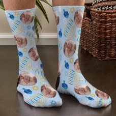 Calcetines con fotos de Hanukkah