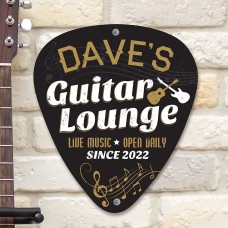Letrero de guitarra de rock and roll