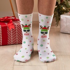 Calcetines de reno nuevos y geniales (talla grande)