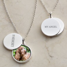 Colgante fotográfico con palabras de amor