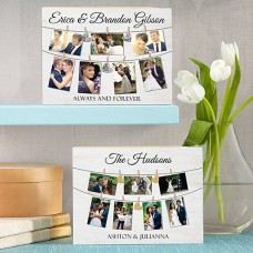 Bloque de madera para fotografías de bodas "We Belong Together"