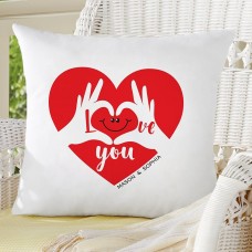 Cojín decorativo Dos corazones, un amor