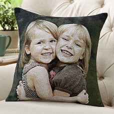 Almohada decorativa con tejido fotográfico