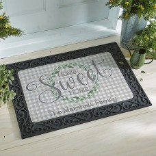 Felpudo Gingham Home Sweet Home
