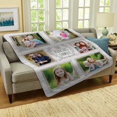 La familia lo es todo Manta de peluche con foto