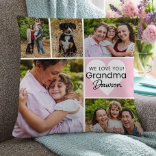 Cojín decorativo "Te queremos, abuela"
