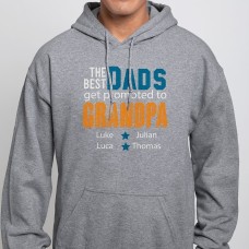 Sudadera "Los mejores papás consiguen ascensos"