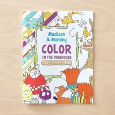 ¡Me veo!® Colorea en la casa del árbol Libro para colorear personalizado