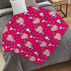 Manta de peluche con forma de corazón