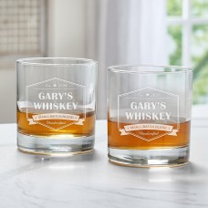Juego de vasos de whisky de mezcla personalizada