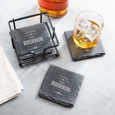 Posavasos de pizarra envejecidos a la perfección