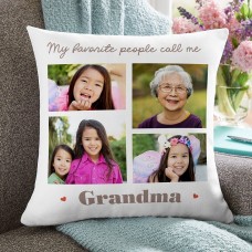 Cojín decorativo con fotos de mis favoritos