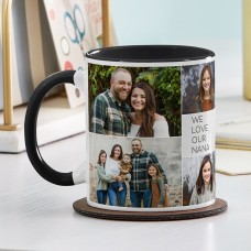 Taza con collage de fotos favoritas