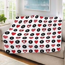 Manta de felpa con estampado de corazones y lunares de Betty Boop