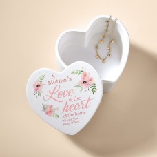 Caja de recuerdos con forma de corazón de amor