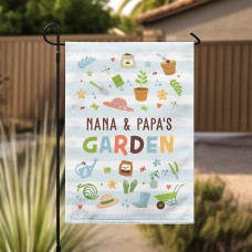Bandera de jardín Plantado con amor