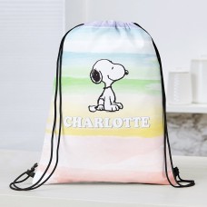 Bolsa con cordón de PEANUTS® Arcoíris