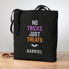 Nueva bolsa de mano con el lema No Tricks Just Treats