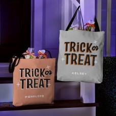 Nueva bolsa de mano con letras grandes para pedir dulces o trucos