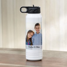 Botella de agua con foto perfecta