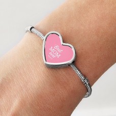 Pulsera con dijes "La mejor mamá del mundo"