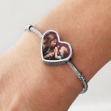 Pulsera con foto "La mejor mamá del mundo"