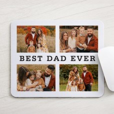 Alfombrilla de ratón con foto del mejor papá de la historia