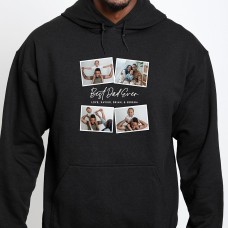 Sudadera con collage de fotos del mejor papá del mundo