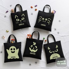 Bolsa de dulces que brillan en la oscuridad con temática de Halloween