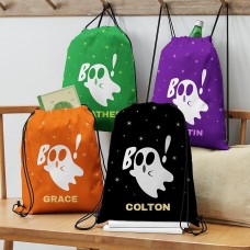 ¡Bu! Bolsa de dulces con cordón y diseño de fantasma
