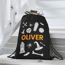 Bolsa de dulces con cordón para la temporada de Halloween