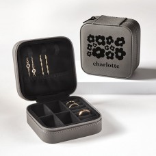 Joyero de viaje con diseño floral