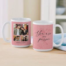 Taza con foto "Eres mi persona"