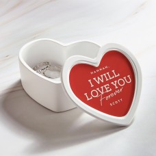Caja de recuerdos con forma de corazón "Te amo para siempre"