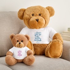 Camiseta con el oso de peluche "Gram, te quiero hasta la luna y de vuelta"