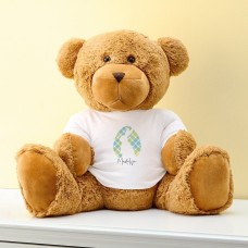 Camiseta gigante de peluche con estampado de huevo y oso de peluche Gram
