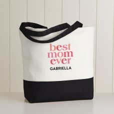 Bolso tote con cremallera "La mejor mamá del mundo"