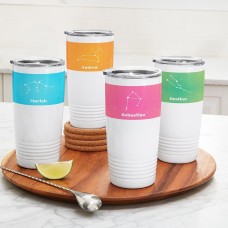 Vaso térmico con diseño de estrellas del zodíaco