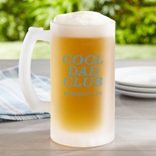 Jarra de cerveza escarchada del Club de Papás Geniales