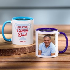 Taza con foto del papá entrenador estrella