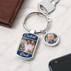 Llavero con foto del papá más genial
