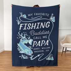 Manta de peluche con la imagen de tus compañeros de pesca favoritos.