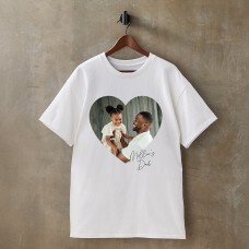 Camiseta con foto "Mi corazón en mi pecho"